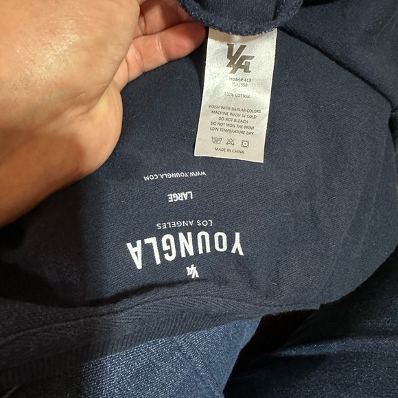 YoungLA Dark Blue Short Sleeve Tee - Picture 5 of 5